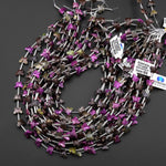 Faceted Natural Atlantisite Stichtite Butterfly Beads 10mm Carved Gemstone 15.5" Strand