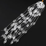 AAA Natural Clear Rock Quartz Crystal Hand Carved Gemstone Koi Fish Beads 20mm