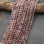 AAA Genuine Natural Metallic Mauve Pink Purple Freshwater Pearl 6mm Rounded Nugget Beads 14" Strand