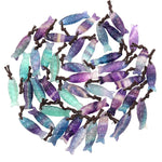 AAA Hand Carved Natural Fluorite Fish Charm Pendant Focal Bead