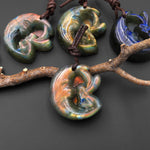 AAA Fiery Hand Carved Natural Labradorite Moon Fairy Pendant Gemstone