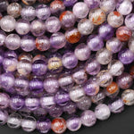 Large Hole Beads 2mm 3mm Drill Natural Super 7 6mm 8mm 10mm 12mm Round Beads 8" Strand