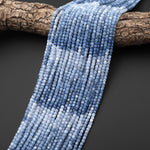 AAA Faceted Natural Oregon Blue Opal 3mm Cube Gemstone Beads 15.5" Strand