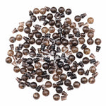 AAA 8mm 10mm Natural Gemstone Guru Smoky Quartz Beads Three Holes T-Beads Mala Making 3 Holes Prayer Beads Cones