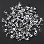 AAA 8mm 10mm 12mm Natural Gemstone Guru Rock Crystal Quartz Beads Three Holes T-Beads Mala Making 3 Holes Prayer Beads Cones