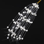 AAA Natural White Mother of Pearl Hand Carved Cherry Blossom Flower 10mm Gemstone Beads Strand