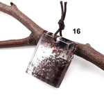 AAA Natural Lodalite Phantom Quartz Pendant One-of -Kind Drilled Gemstone Focal Bead