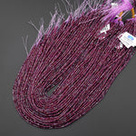 AAA Natural Purple Garnet 2mm Faceted Cube Square Dice Beads 15.5" Strand b4681