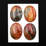 Undrilled Natural Red Creek Jasper Dagger Pendant Cabochon Oval Shape 30x38mm Aka Multicolor Picasso Picture Jasper