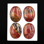 Undrilled Natural Red Creek Jasper Dagger Pendant Cabochon Oval Shape 30x38mm Aka Multicolor Picasso Picture Jasper