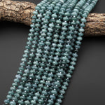 Natural Guatemalan Blue Green Jade Smooth Freeform Rondelle 9mm Beads 15.5" Strand