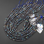 AAA Natural Rainbow Blue Orange Labradorite 6mm Round Beads 15.5" Strand