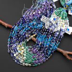 Natural Multicolor Gemstone Heart 6mm Beads Green Aventurine Amazonite Sodalite Apatite Lapis Amethyst 15.5" Strand