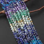 Natural Multicolor Gemstone Heart 6mm Beads Green Aventurine Amazonite Sodalite Apatite Lapis Amethyst 15.5" Strand