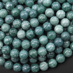 AAA Natural Guatemalan Jade Hand Carved Lotus Flower 10mm Round Beads 15.5" Strand