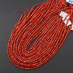 AAA Natural Red Jasper Faceted 4mm Gemstone Cube Beads 15.5" Strand