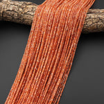 AAA Natural Sunstone Faceted 2mm Cube Gemstone Beads 15.5" Strand b5176
