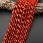 AAA Natural Red Jasper Faceted 4mm Gemstone Cube Beads 15.5" Strand