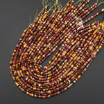 AAA Faceted Natural Australian Mookaite Heishi Rondelle Beads 5mm 15" Strand