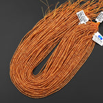 AAA Faceted Natural Golden Orange Hessonite Garnet 2mm Rondelle Beads 15.5" Strand