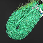 AAA Faceted Natural Australian Green Chrysoprase Round 4mm Beads Gemstone Beads 15.5" Strand