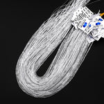 AAA Natural Rock Crystal Quartz 4x2mm Rectangle Tube Beads Gemstone 15.5" Strand