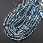 Natural Bicolor Blue Green Kyanite Heishi Rondelle Bead 10mm 15.5" Strand