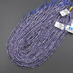 Rare Faceted Natural Sunstone Iolite 3mm Round Gemstone Beads 15.5" Strand