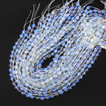 Faceted Opalite Beads 8mm Carved Star Gemstone 14.5" Strand