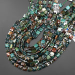 AAA Faceted Natural Indian Bloodstone 10mm Flat Square Cushion Gemstone Beads 15.5" Strand