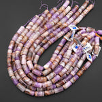 Rare AAA Natural Rainbow Amethyst Tube Beads 20x10mm 15.5" Strand