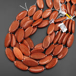 Sparkling Large Goldstone Smooth Long Oval Focal Pendant Beads 40x20mm 15.5" Strand