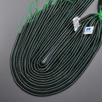 Green Goldstone Sandstone Smooth Tube Beads 4x3mm 14.5" Strand