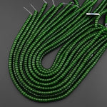 Green Taiwan Jade 7mm 8mm Smooth Rounded Heishi Rondelle Thick Disc Beads 15.5" Strand