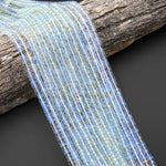Faceted Opalite Heishi Rondelle Beads 6mm 15" Strand