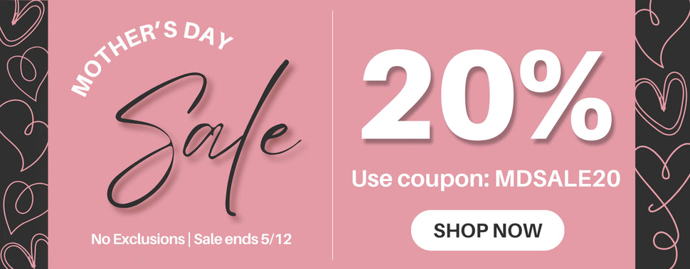 Mother's Day Sale 20% off;  Regular coupons are SAVE ON YOUR ORDER: 20% OFF $500: WS20; 15% OFF $200: WS15; 10% OFF $100: WS10