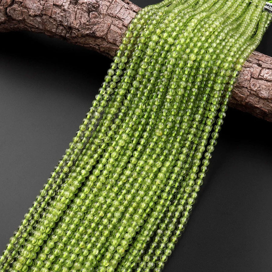 Natural store peridot beads