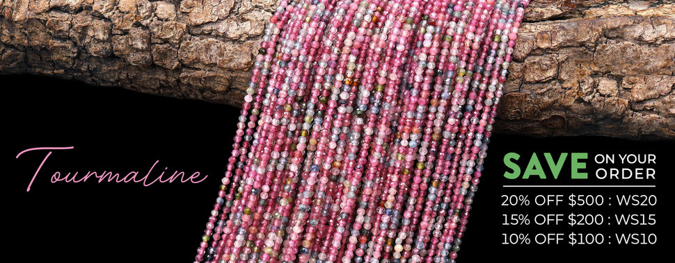 AAA Faceted Natural Pastel Pink Green Tourmaline 2mm Round Beads Micro Diamond Cut Gemstone 15.5