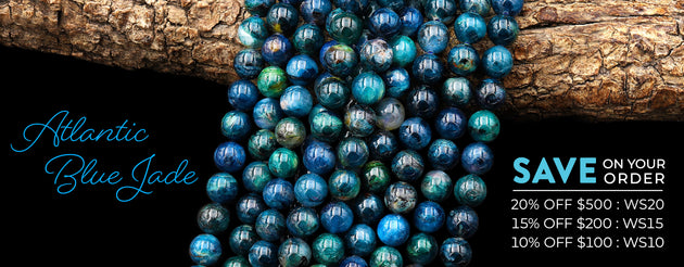 Real Natural Atlantic Blue Jade Smooth 8mm 9mm 10mm 11mm 12mm Round Beads From South Africa 15.5