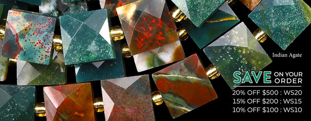 AAA Faceted Natural Indian Bloodstone 10mm Flat Square Cushion Gemstone Beads 15.5