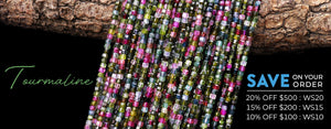 AAA Translucent Natural Tourmaline Faceted 2mm Fuchsia Pink Green Cube Beads Gemstone 15.5