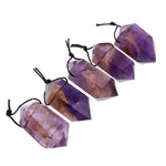 Drilled Natural Ametrine Pendant Double Terminated Point Rich Purple Golden Gemstone Crystal Focal Top Side Drilled Bead