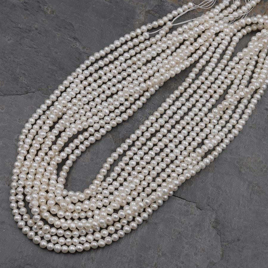 Uneven Pearls 44 Cm freshwater Pearls Pearl Necklacepearl -  UK