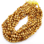 Natural Blonde Tiger Eye Beads Smooth 4mm, 6mm 8mm 10mm 12mm Round Amazing Chatoyance 16" Strand