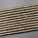 Titanium Pyrite 2mm 3mm 4mm 6mm 8mm Rondelle Heishi Beads