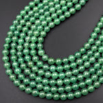 Natural Green Aventurine 4mm 6mm 8mm 10mm 12mm Round Beads 15.5" Strand