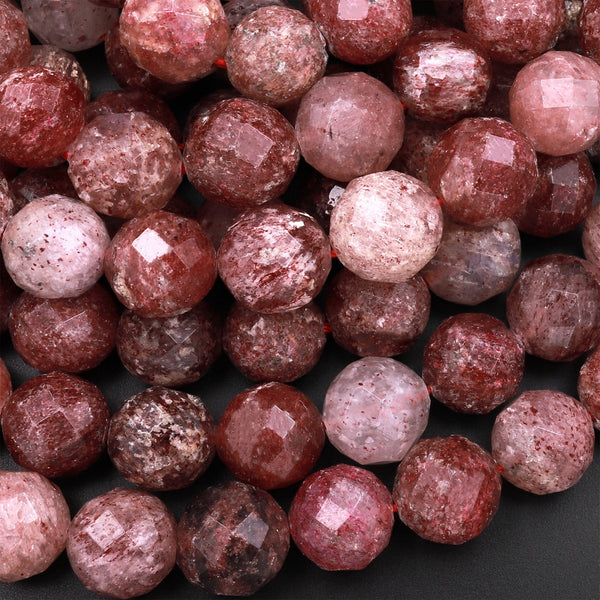 Strawberry Quartz Rondel Beads, Wholesale Beads Store - Dearbeads