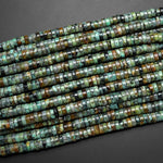 Natural African Turquoise Heishi Beads 4mm 6mm 15.5" Strand