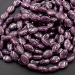 AAA Grade Natural Maroon Purple Lepidolite 10x14mm Oval Beads High Quality 100% Natural Lepidolite Gemstone Full 16" Strand