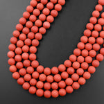 Matte Red Jasper 4mm 6mm 8mm 10mm Round Beads 15.5" Strand